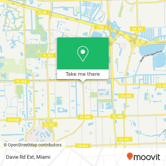 Davie Rd Ext map