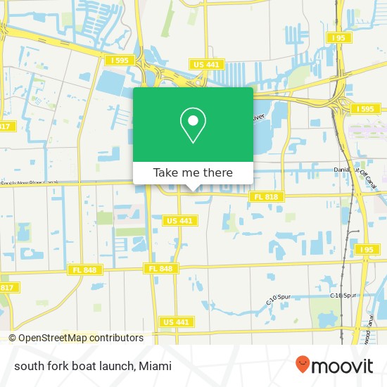 Mapa de south fork boat launch