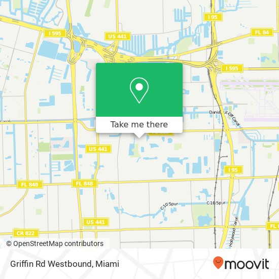 Mapa de Griffin Rd Westbound