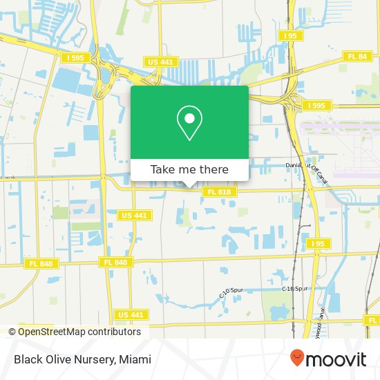 Mapa de Black Olive Nursery