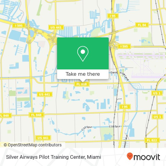 Silver Airways Pilot Training Center map