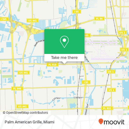 Mapa de Palm American Grille