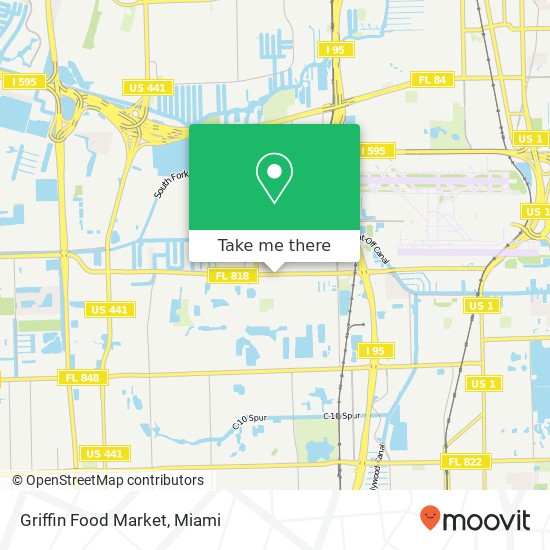 Mapa de Griffin Food Market