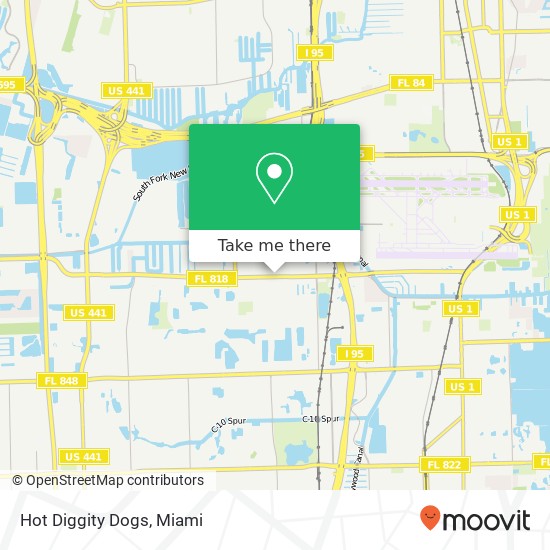 Mapa de Hot Diggity Dogs