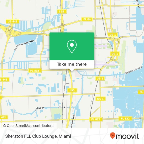 Sheraton FLL Club Lounge map