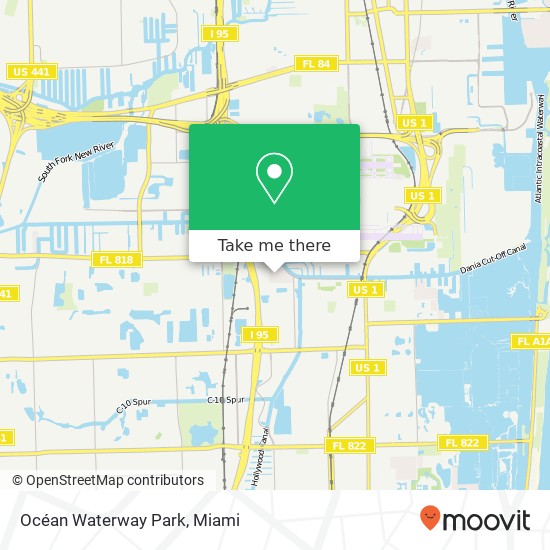 Mapa de Océan Waterway Park