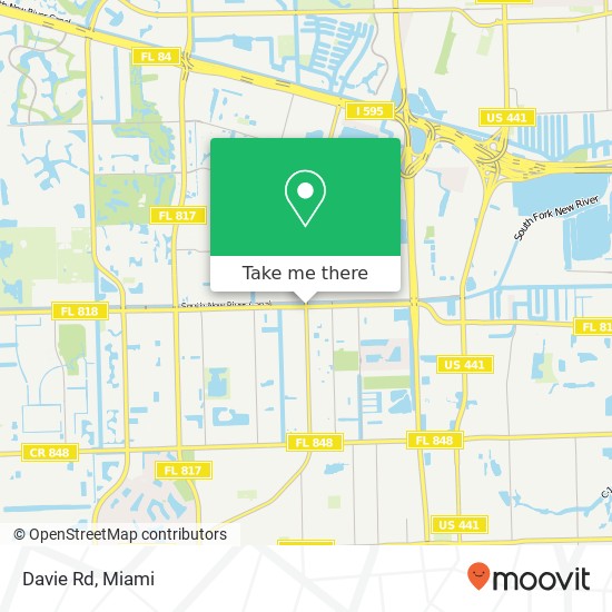 Davie Rd map