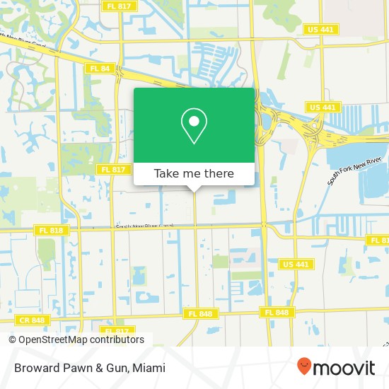 Broward Pawn & Gun map