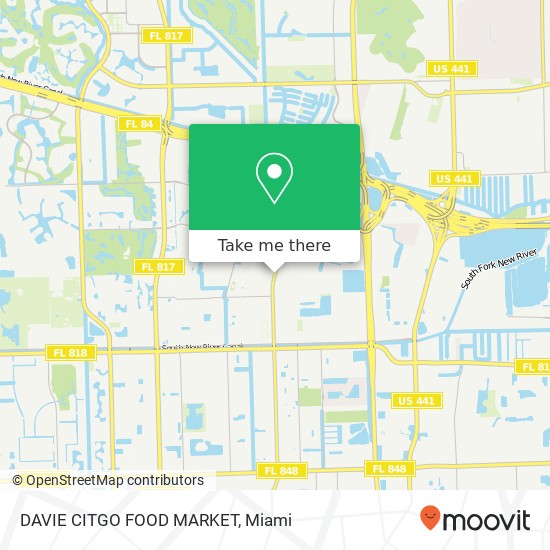 Mapa de DAVIE CITGO FOOD MARKET