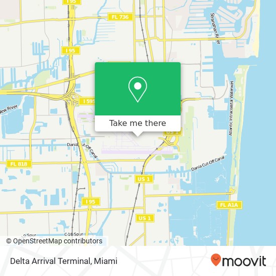 Mapa de Delta Arrival Terminal