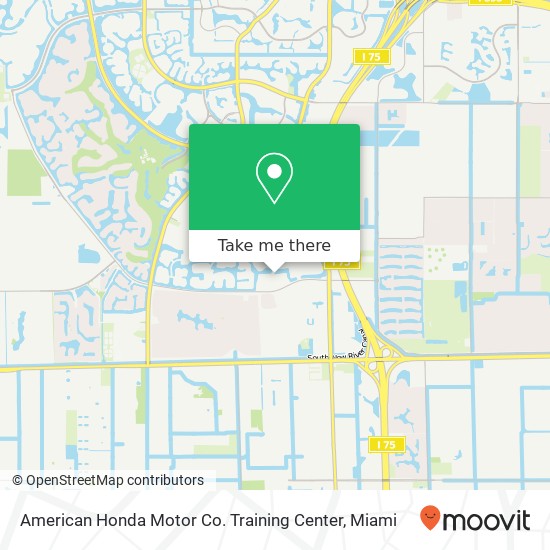 Mapa de American Honda Motor Co. Training Center