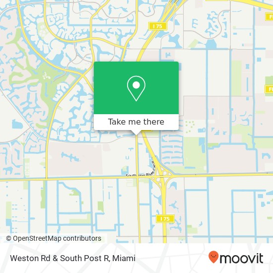 Weston Rd & South Post R map