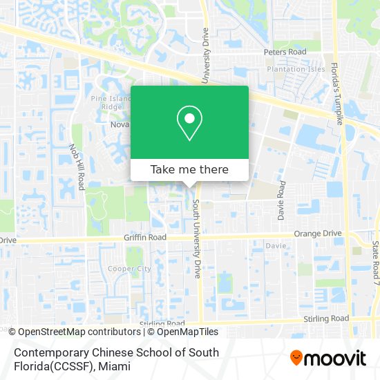 Mapa de Contemporary Chinese School of South Florida(CCSSF)