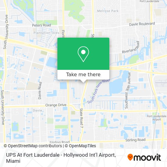 UPS At Fort Lauderdale - Hollywood Int'l Airport map