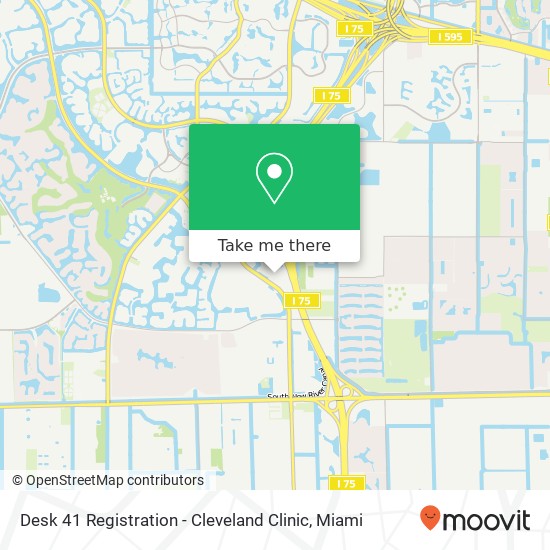 Desk 41 Registration - Cleveland Clinic map