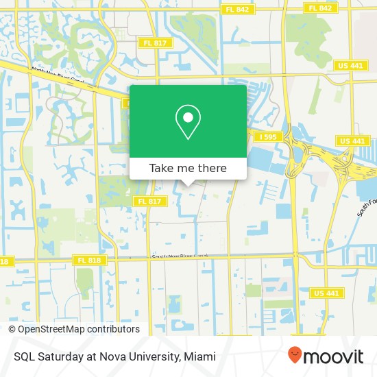 SQL Saturday at Nova University map