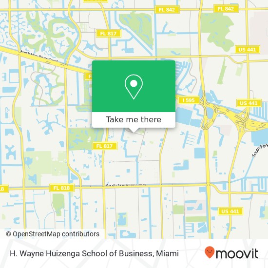 Mapa de H. Wayne Huizenga School of Business