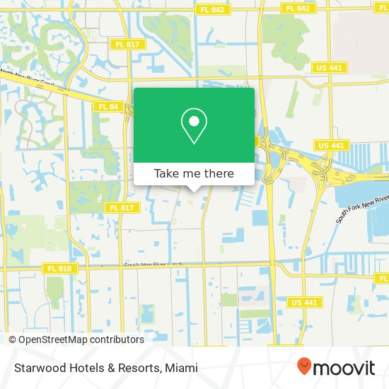 Starwood Hotels & Resorts map