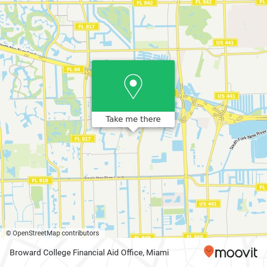 Mapa de Broward College Financial Aid Office