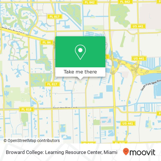 Broward College: Learning Resource Center map