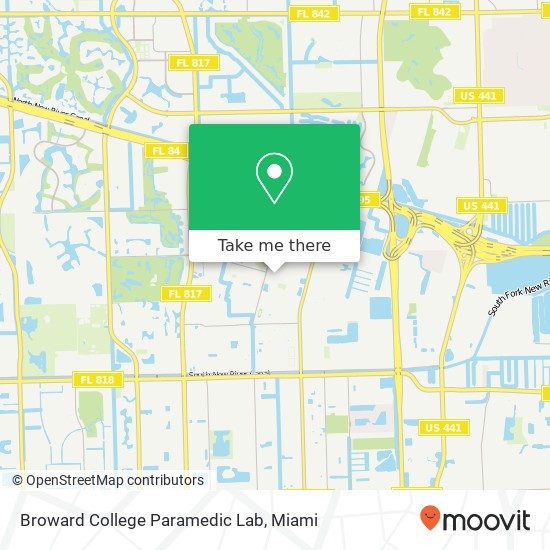 Mapa de Broward College Paramedic Lab