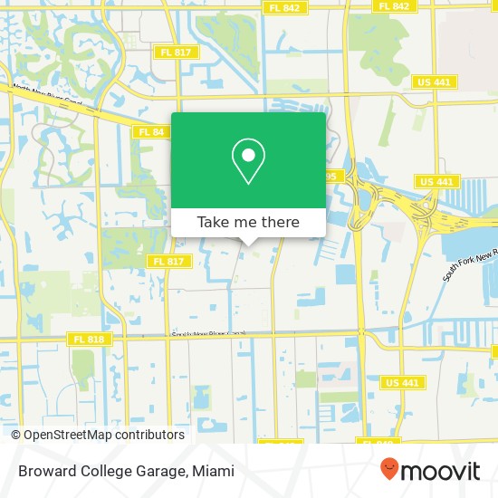 Mapa de Broward College Garage