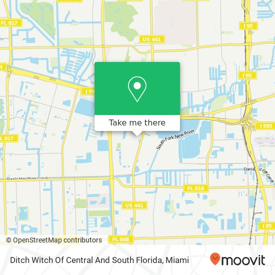 Ditch Witch Of Central And South Florida map