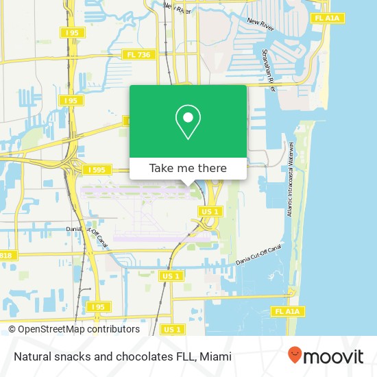 Mapa de Natural snacks and chocolates FLL