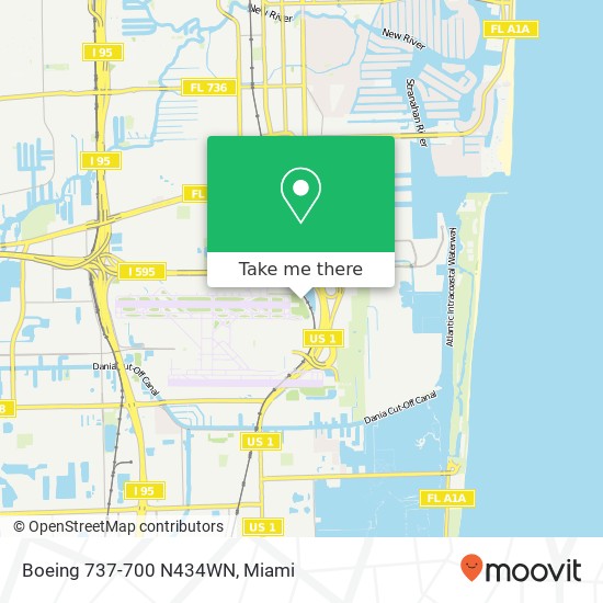 Boeing 737-700 N434WN map