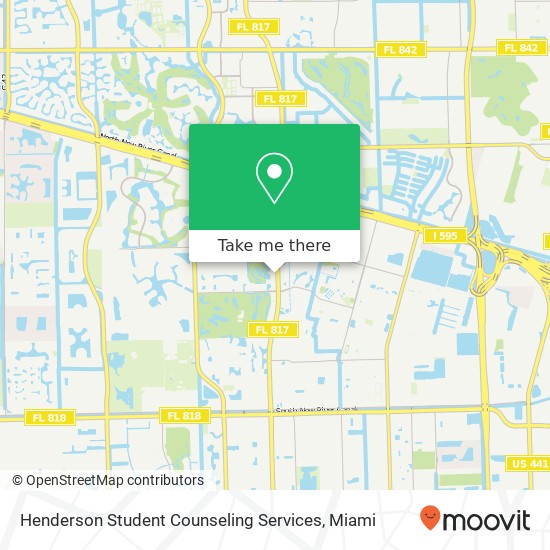 Henderson Student Counseling Services map