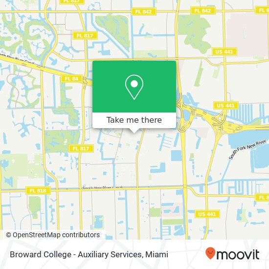 Broward College - Auxiliary Services map