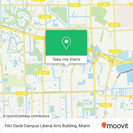 FAU Davie Campus Liberal Arts Building map