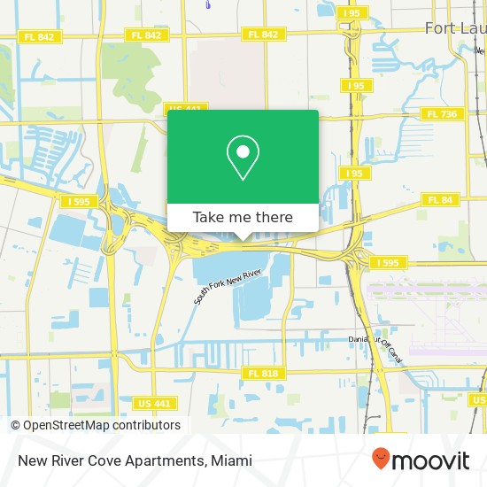 New River Cove Apartments map