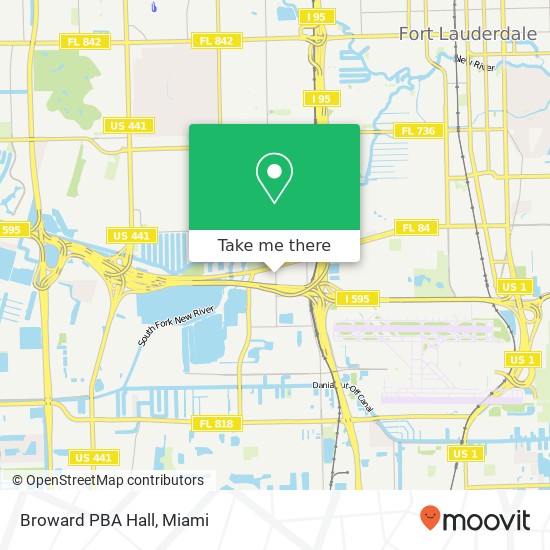 Mapa de Broward PBA Hall