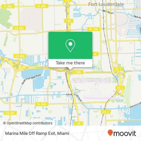 Marina Mile Off Ramp Exit map