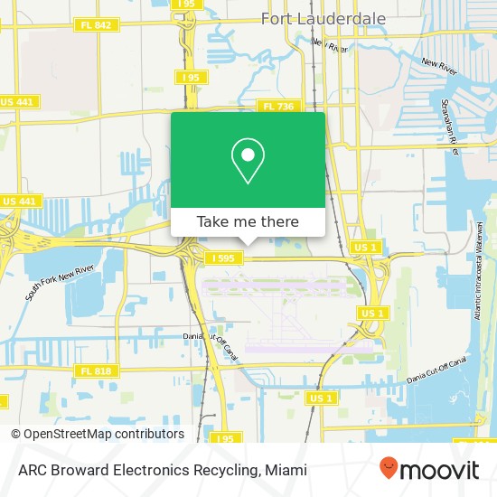 Mapa de ARC Broward Electronics Recycling