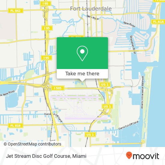 Jet Stream Disc Golf Course map