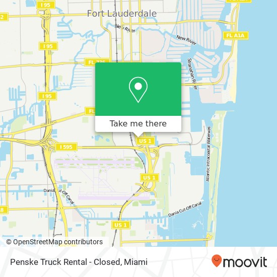 Penske Truck Rental - Closed map