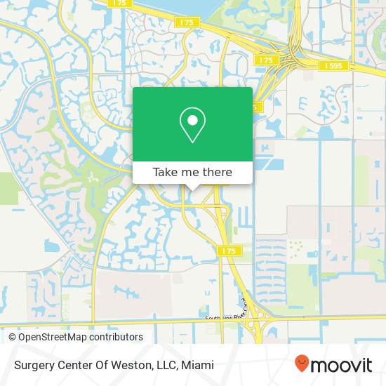 Mapa de Surgery Center Of Weston, LLC