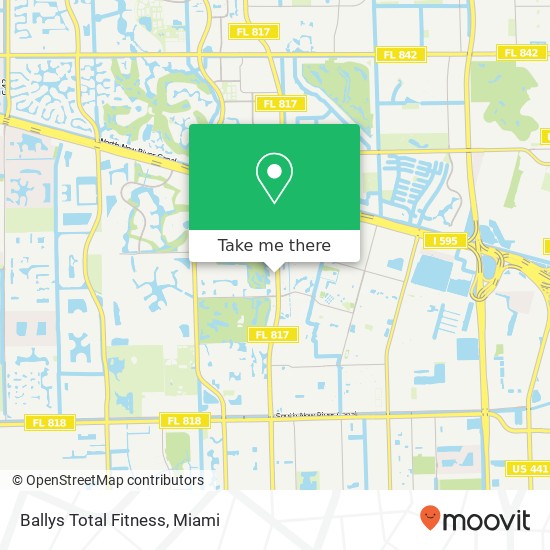 Ballys Total Fitness map