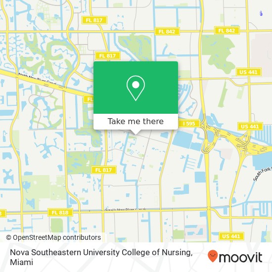 Mapa de Nova Southeastern University College of Nursing