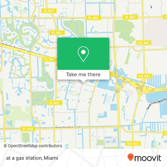 Mapa de at a gas station