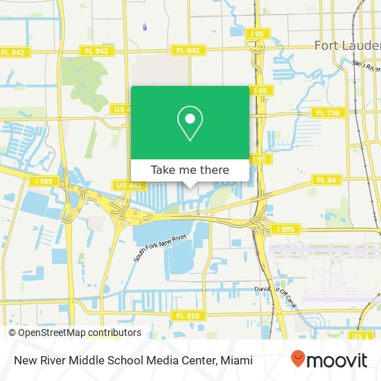 Mapa de New River Middle School Media Center