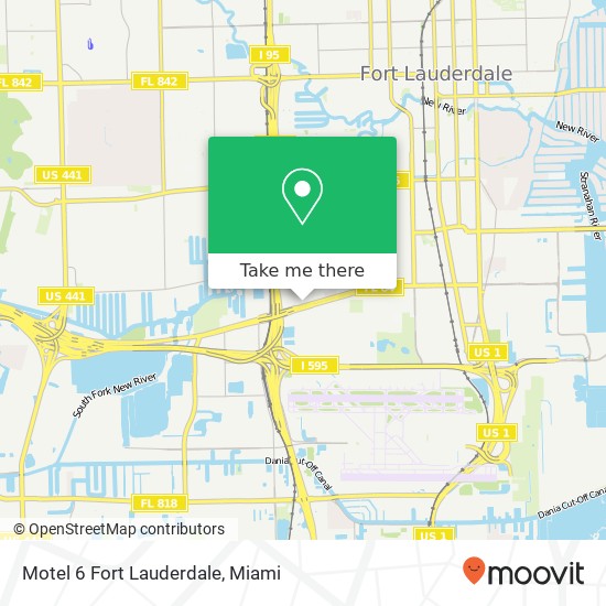 Mapa de Motel 6 Fort Lauderdale