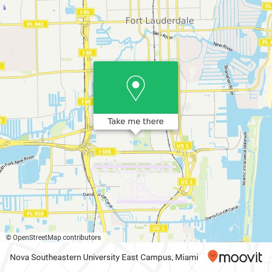 Nova Southeastern University East Campus map