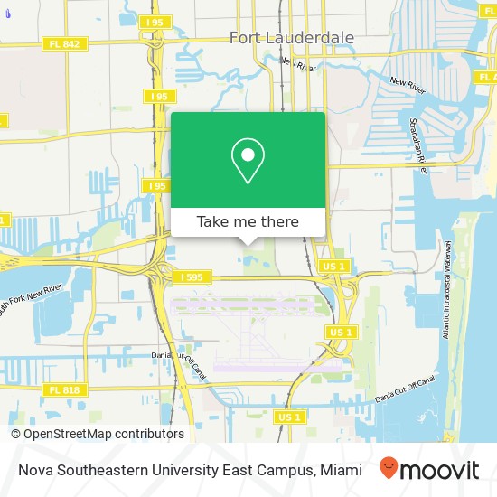 Mapa de Nova Southeastern University East Campus