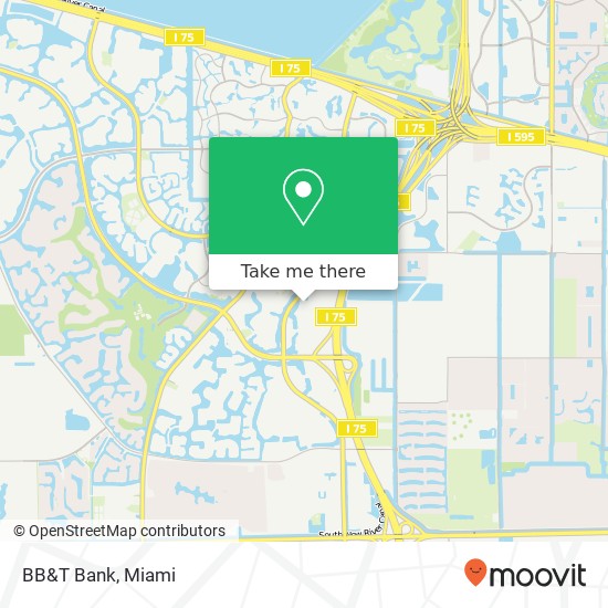 BB&T Bank map