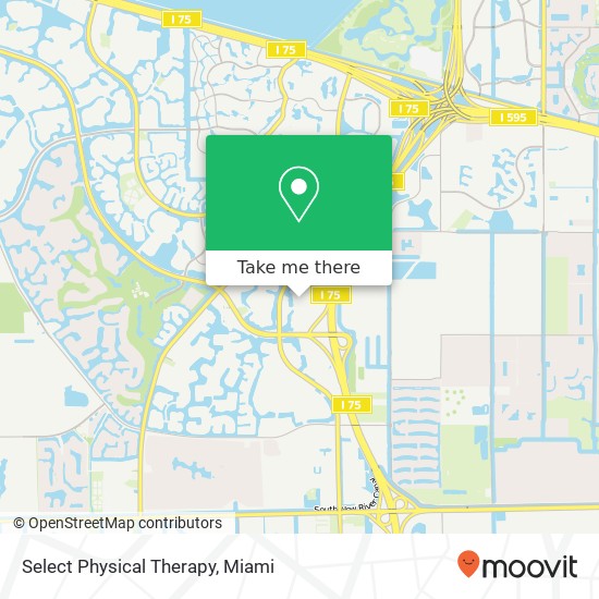 Mapa de Select Physical Therapy