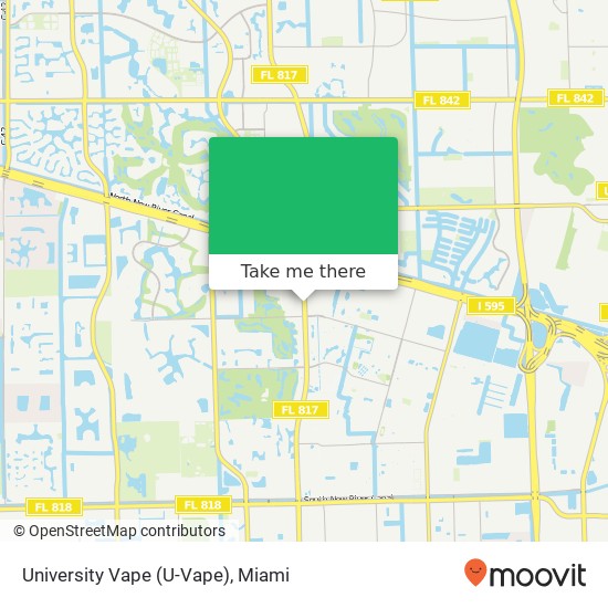 University Vape (U-Vape) map