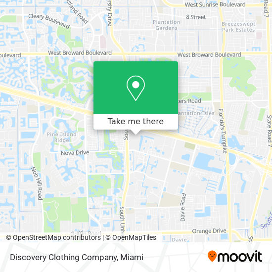 Discovery Clothing Company map